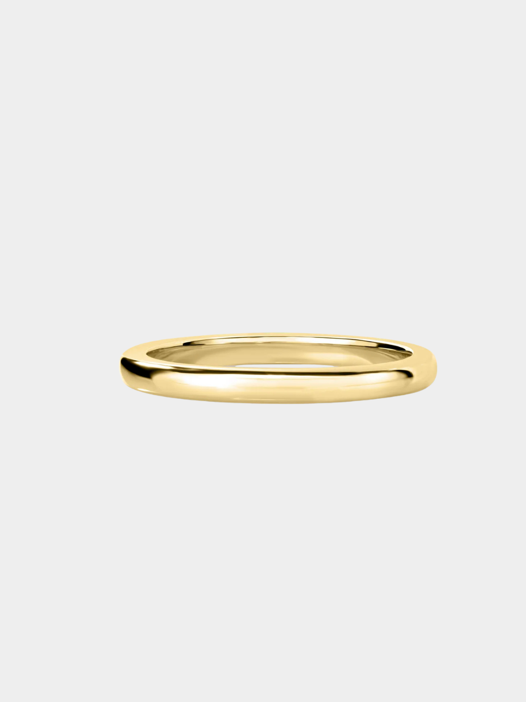 Half Round Thin Gold Wedding Band | Passero