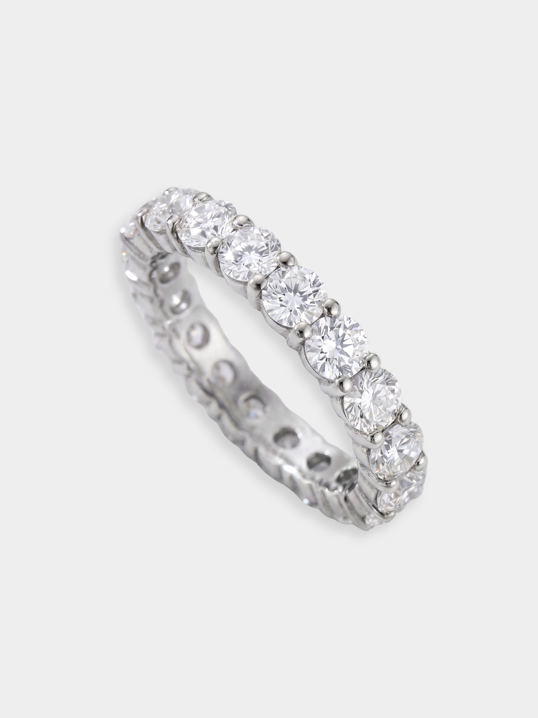 Eternity-Ring aus Weißgold mit Diamanten | Crassus