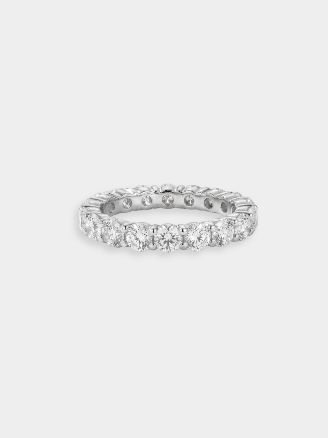 Anillo de diamantes y oro blanco Eternity Crassus