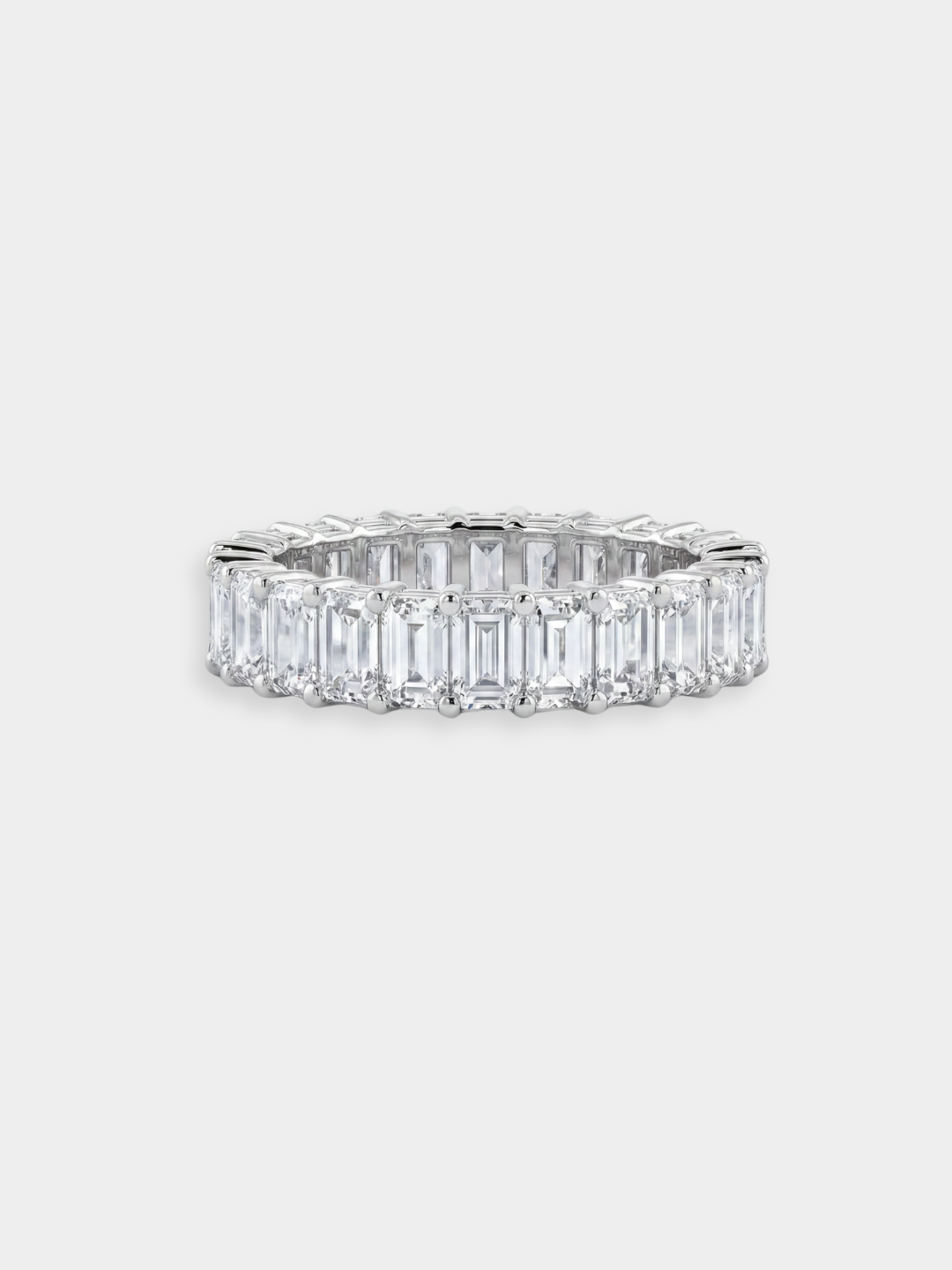 Anillo de diamantes y oro blanco Eternity Apenino