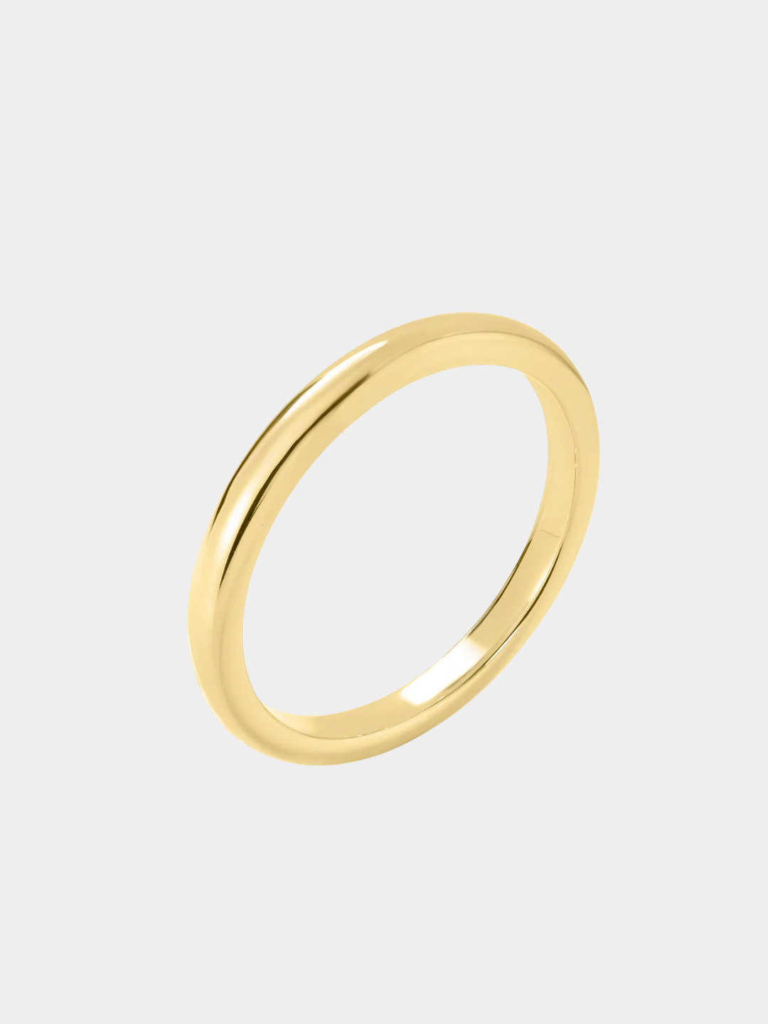 Half Round Thin Gold Wedding Band | Passero