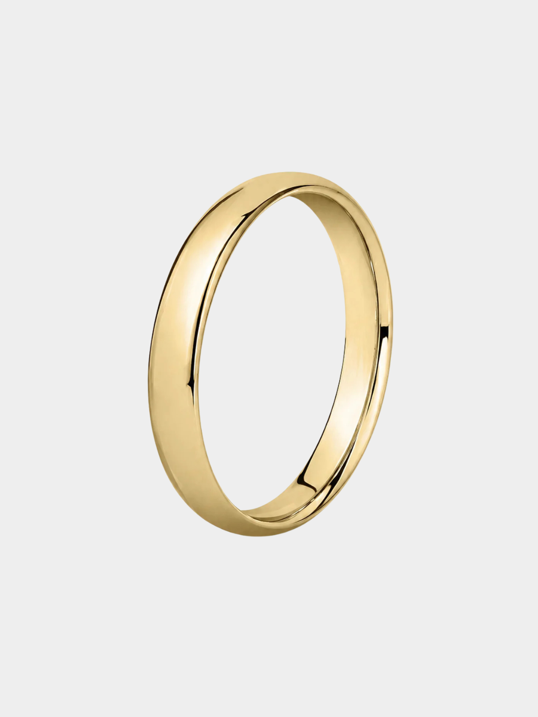 Alianza de Boda de Oro Clásica Media Caña Comfort 3 mm | Leuca