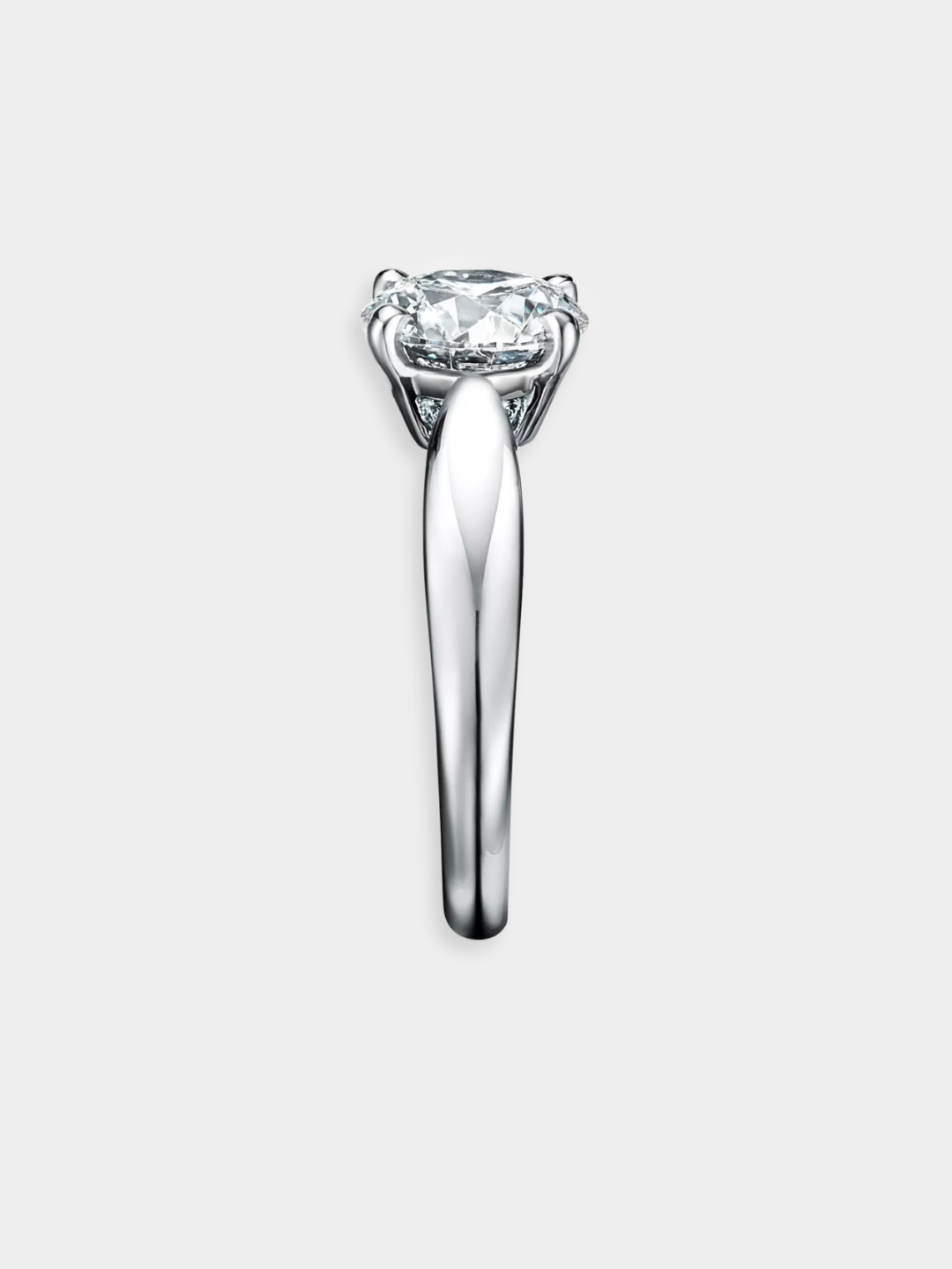 Anillo Solitario de Oro Blanco con Diamante | Amavi