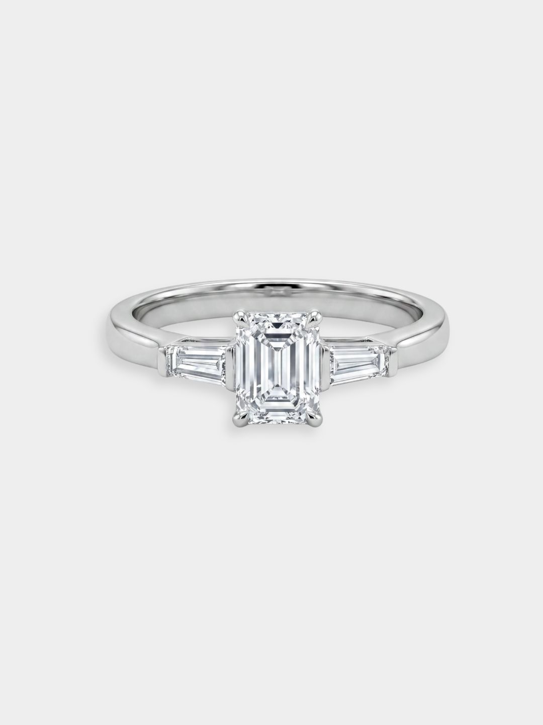 Anillo de diamantes y oro blanco Trilogy Cimini