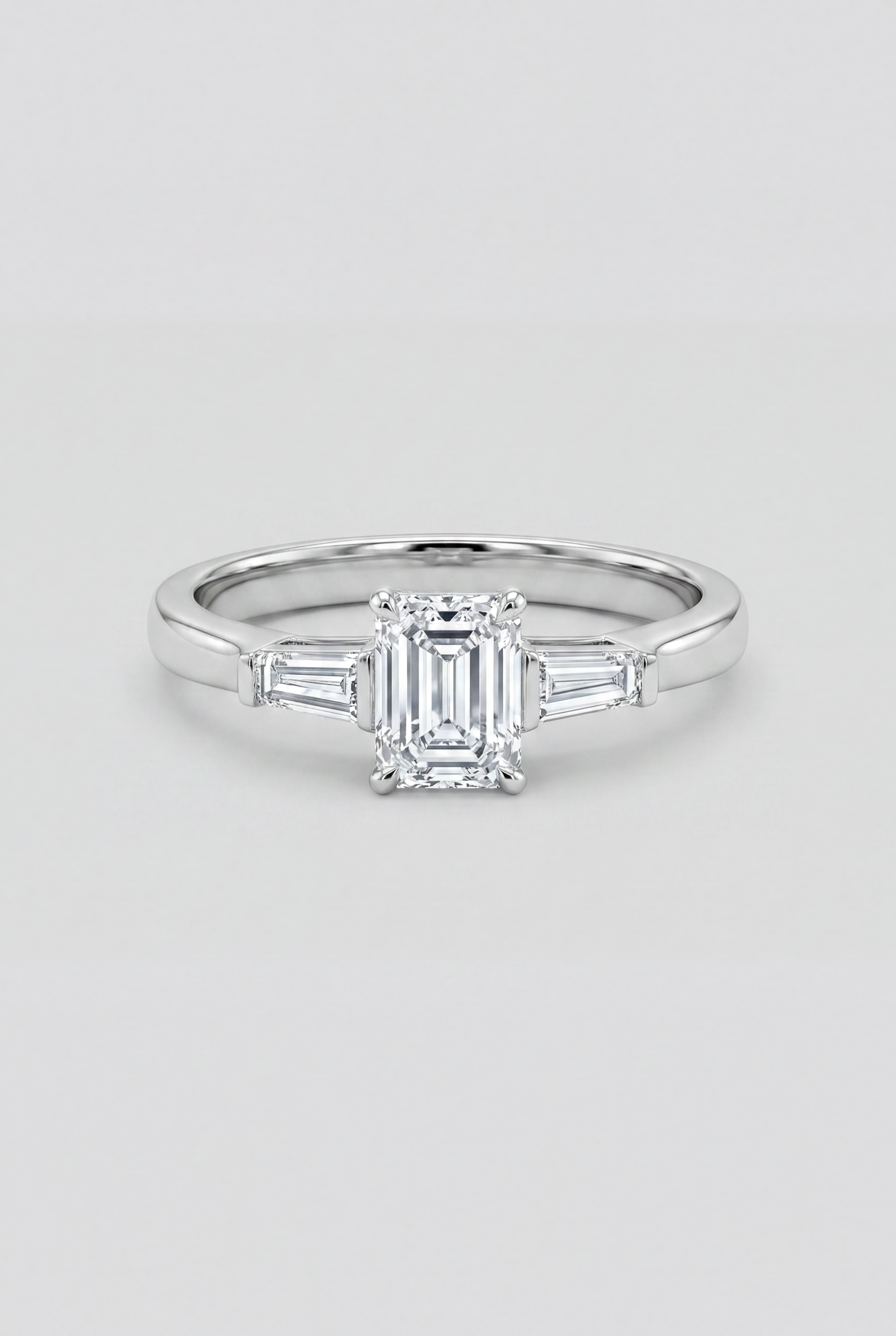 Anillo de diamantes y oro blanco Trilogy Cimini