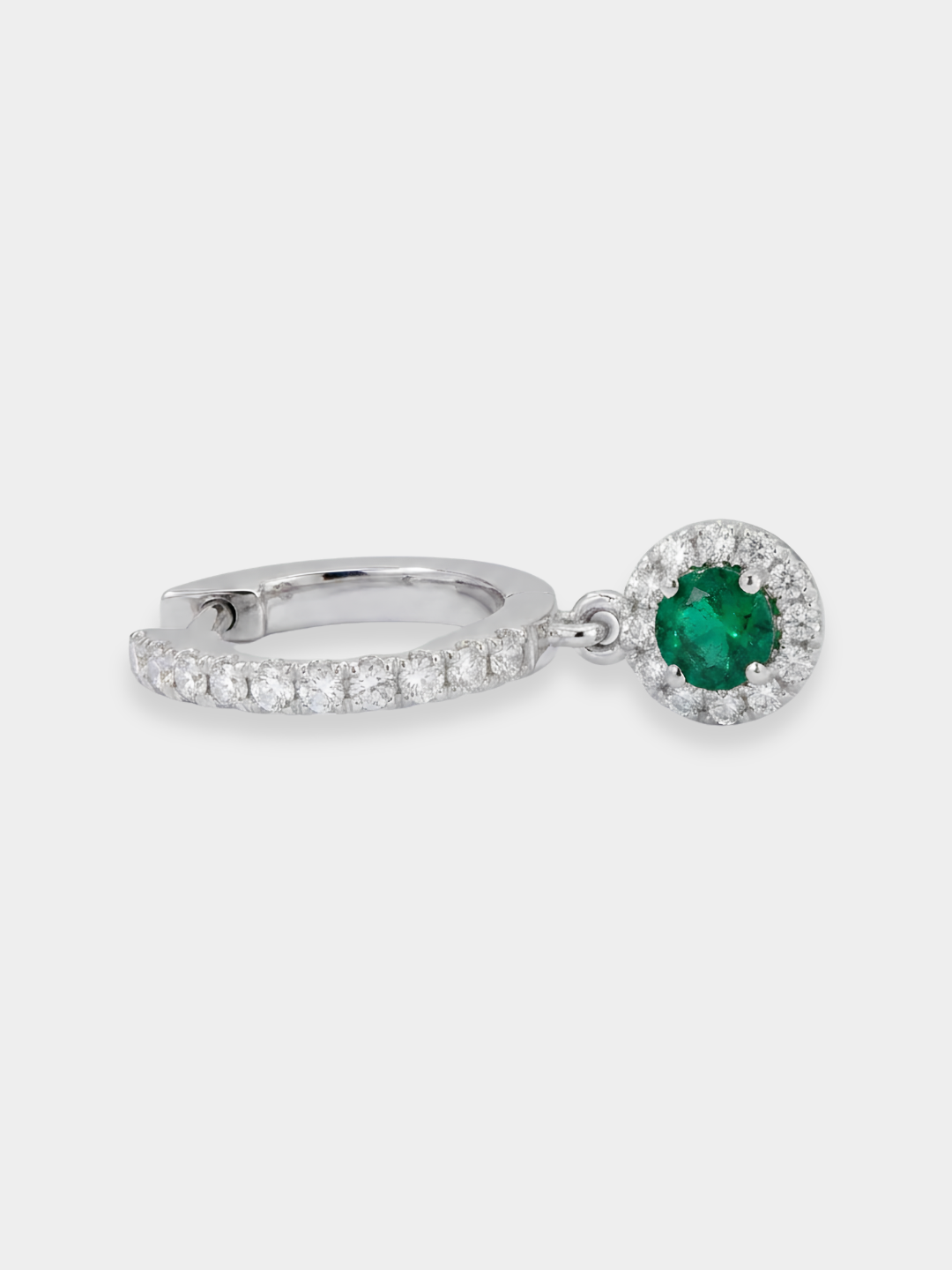 Pendientes Criolla de Oro con Esmeralda y Diamantes | Otranto
